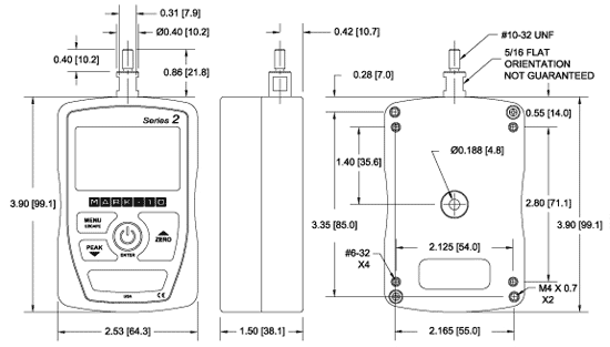 Mark-10 Series 2 Gauge Specs