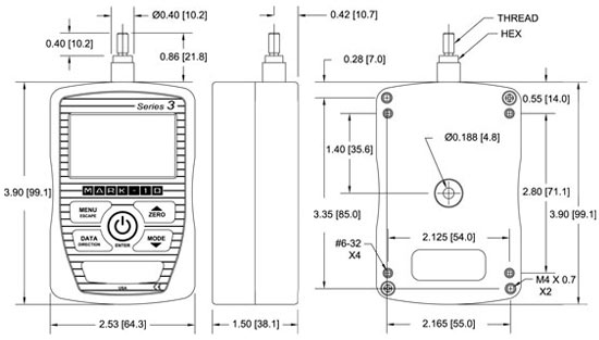 Mark-10 Series 3 Gauge Specs