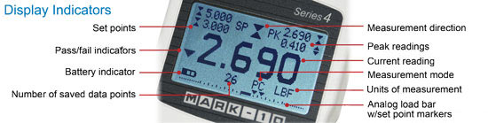 Mark-10 Series 4 Gauge Screen