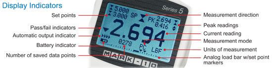 Mark-10 Series 5 Gauge Screen