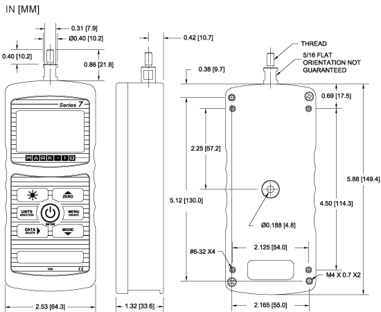 Mark-10 Series 7 Gauge Specs